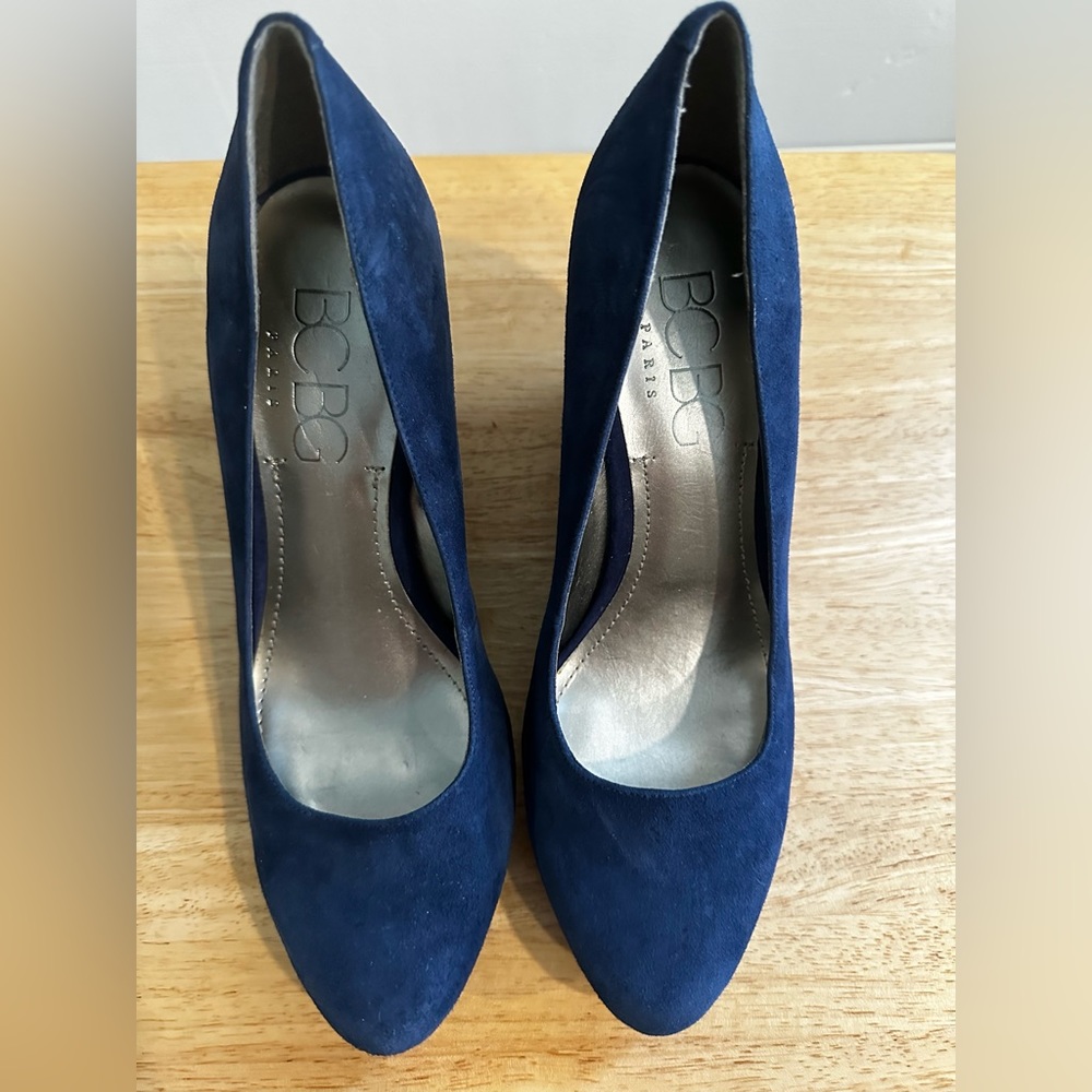 BCBG Cobalt Blue Wedges, Size 8.5
